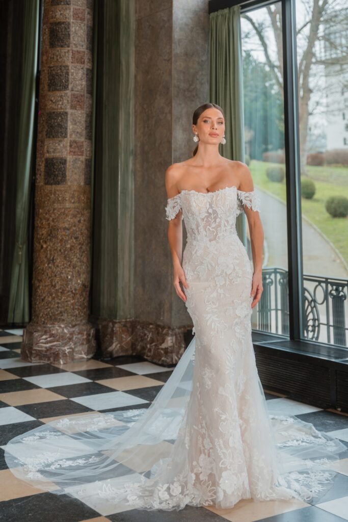 abiti sposa diane legrand sirena pizzo parma reggio emilia