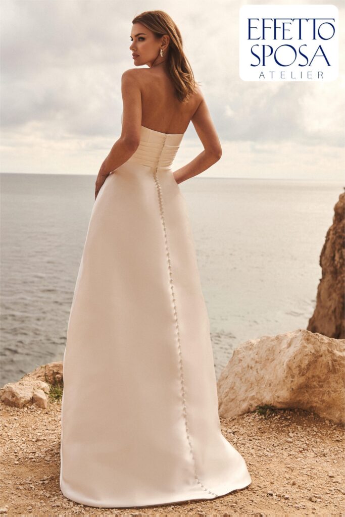 abito sposa sempliece senza coda da effetto sposa a parma