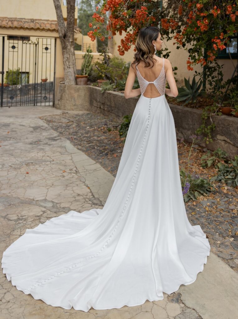 abito raso sposa